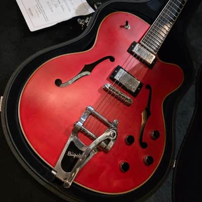 Hofner President Gold Label Custom Shop Cherry Red image 4