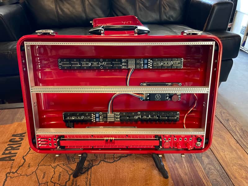 BPNYC ZERO Halliburton Eurorack Modular Travel Case 7U w/Pulp Logic 1Us "REDRUM" image 1