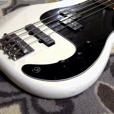Tanara P/J P-Bass Clone (1980s, Olympic White) image 3