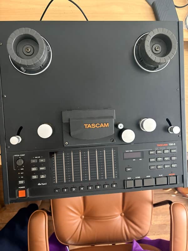 TASCAM TSR-8 1/4" 8-Track Reel to Reel Tape Recorder 1990s - Black image 1