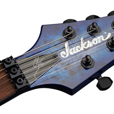 Mint Jackson Pro Series Signature Chris Broderick Soloist 6P Transparent Blue image 5