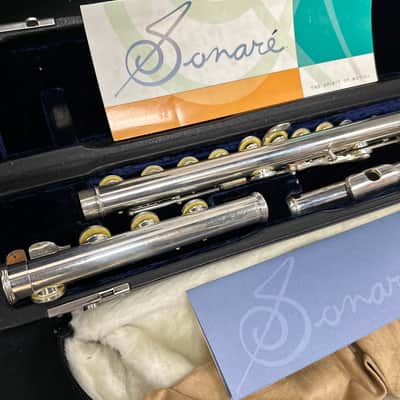 Sonare Open Hole Sterling Silver Flute with low B foot  SFABOF image 8