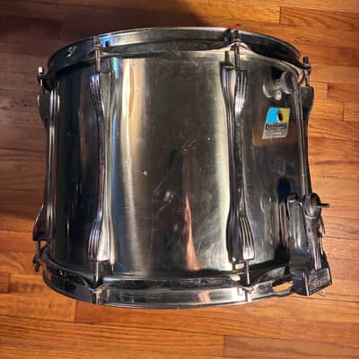 Ludwig 14x10 Stainless Steel Marching Snare Drum 1970s - Steel image 13