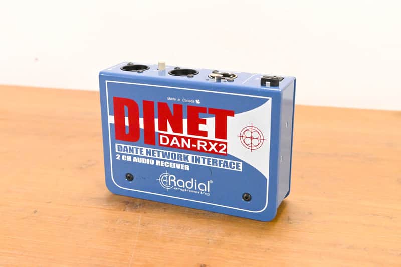 Radial Engineering DiNET DAN-RX2 2-Ch. Dante Network Receiver (NO PSU) CG01XU4 image 1