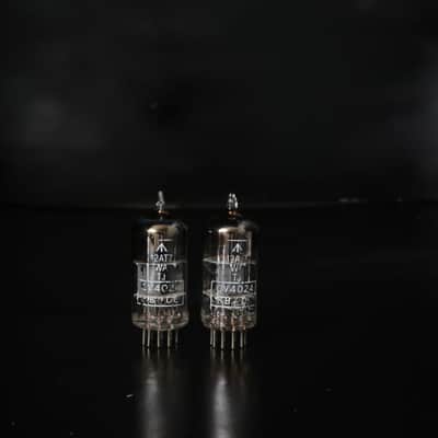 2x Mullard M8162/12AT7WA/CV4024 Top Square Getter Made in Gt. Britain Amplitrex Tested image 3