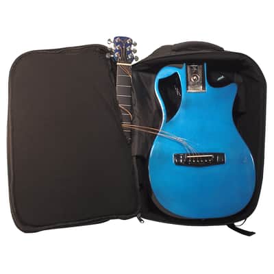 Journey Instruments OF660BP Stylized 00 Body Shape 6-String Travel Acoustic Guitar w/Gig Bag & Pickup image 1