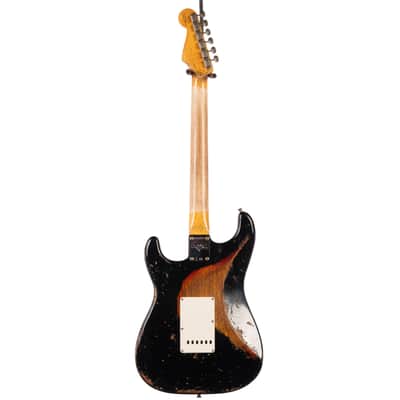 Fender Custom Shop 1963 Stratocaster Super Heavy Relic Black/3Color Sunburst (357) image 9