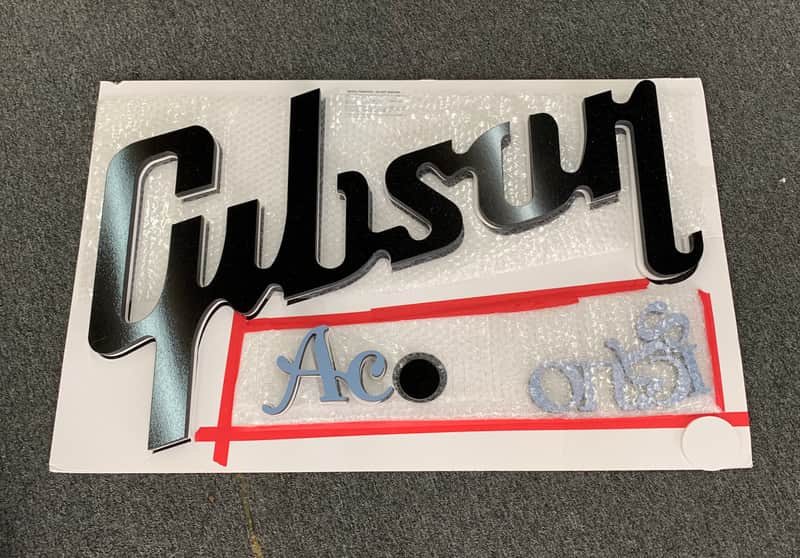 Gibson Acoustic Dealer Sign Black image 1