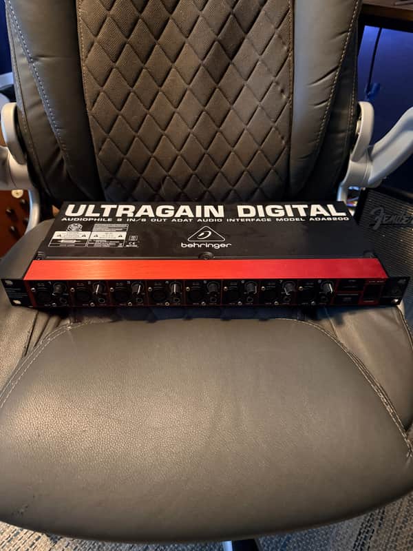 Behringer Ultragain Digital ADA8200 8-Channel Mic Preamp with AD/DA Converter 2013 - Present - Black / Red image 1