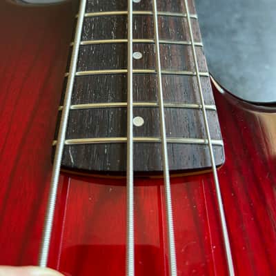 Tokai Custom Edition Jazz Bass Made in Japan 1991 - Transparent Red image 8