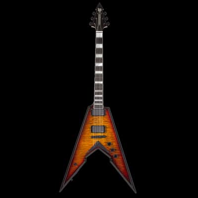 Wylde Audio Viking V Bloodburst Quilted Top Zakk Wylde V Shape Electric Guitar image 1