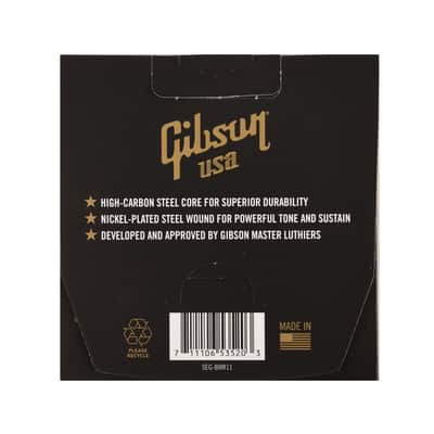 Gibson Brite Wire 'Reinforced' Electric Guitar Strings Medium Gauge 11-50 image 2