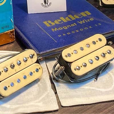 General Vintage Tone  1958 - 1959 PAF humbucker set for Les Paul Holy grail Belden & Corona wire US image 2
