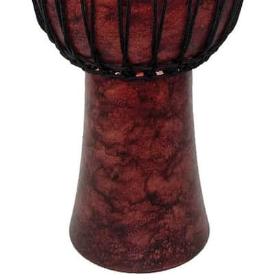 Red Marble Rope Tuned Djembe image 2