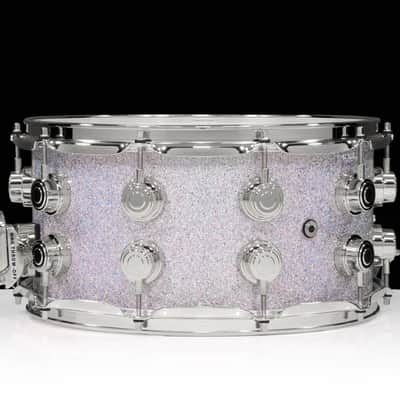 DW Collector's Series SSC Maple 7x14 Snare Drum - Diamond Nebula with Chrome Hardware image 2