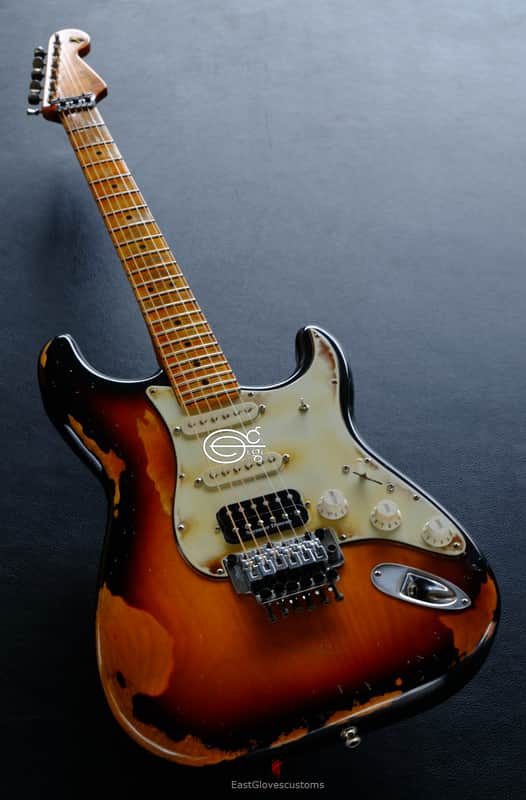 Fender Stratocaster Floyd Rose Classic HSS Sunburst Made in USA Aged Relic (VERY RARE) image 1