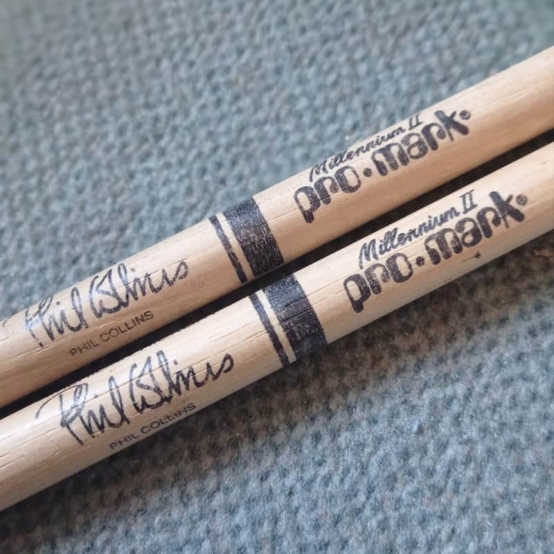 Pro-Mark Rare, Collectable Phil Collins signature model drum sticks 2006-2010 - Lacquered hickory image 1
