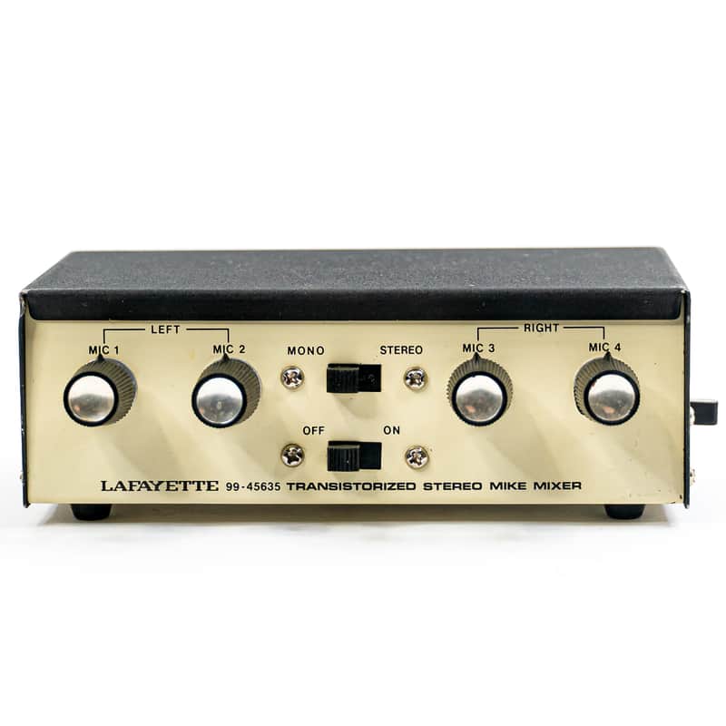 Lafayette 99-45635 Transistorized Stereo Mic Mixer - Vintage Utility Preamp Great for Guitar image 1