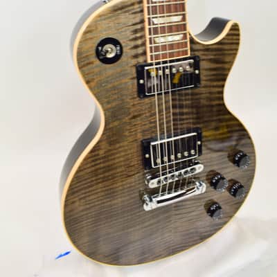 2011 Gibson Chad Kroeger "Blackwater" Les Paul LTD Electric Guitar, Trans Black w/ Case image 3