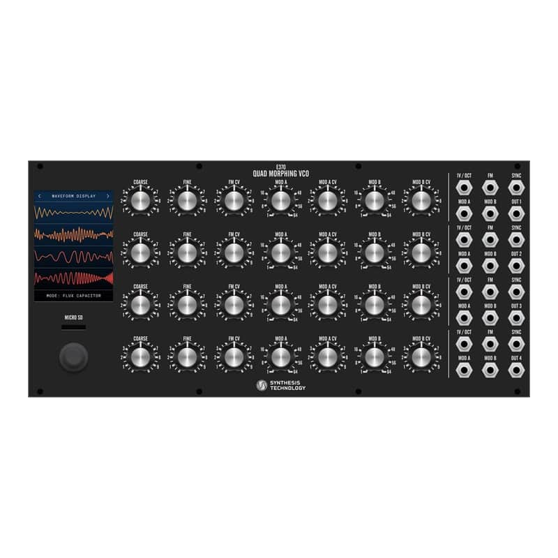 Synthesis Technology E370 Eurorack Quad Morphing VCO Module (Black) image 1