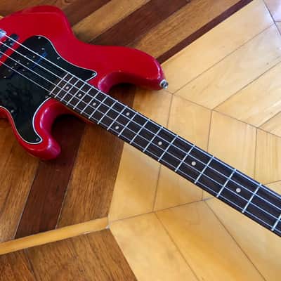 VINTAGE Dean Jammer III Red Bass Guitar, 1980s, Made In Korea, 34" Scale, 2 Pu's image 3
