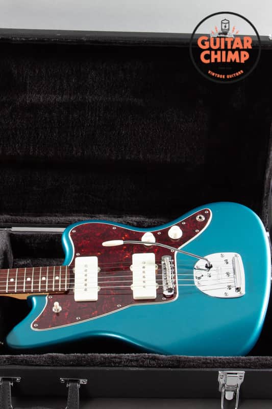 2025 Fender Japan MIJ FSR Hybrid II Jazzmaster Satin Ocean Turquoise Metallic Matching Headstock image 1