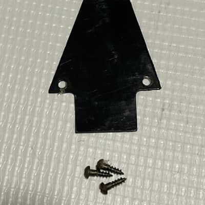 2000's Japan Ibanez RG Series Guitar Black Factory Truss Rod Cover 1 Ply image 1