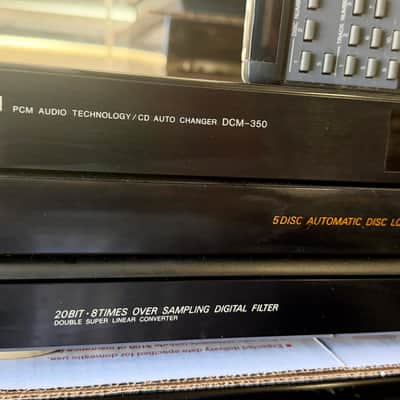 Denon DCM-350 5 Disc CD Player Changer w/ Remote; Tested SEE VIDEO image 2