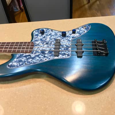Warmoth Jazzmaster  Bass 4: BLUE Beauty image 2