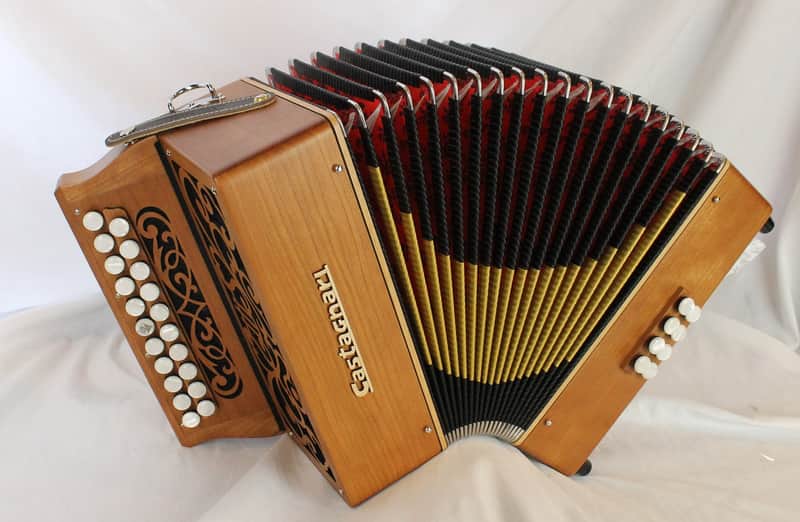 NEW Cherry Castagnari Studio Diatonic Button Accordion GC MM 21 8 image 1