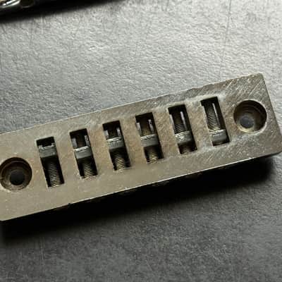 1973 Gibson Harmonica Bridge mit Aluminium Tailpiece Set image 3