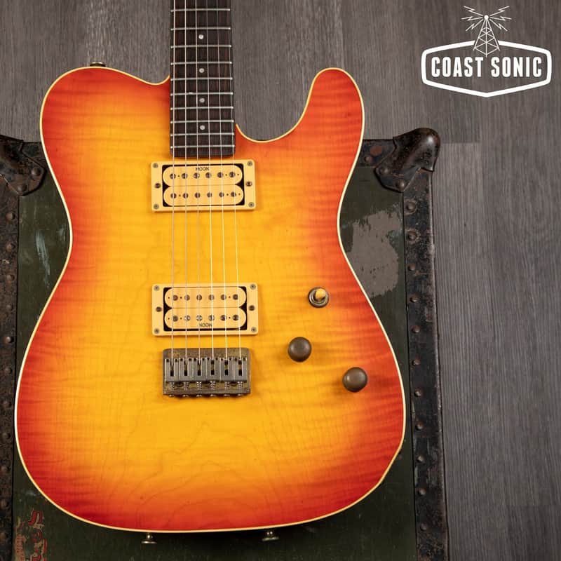 ギター Moon Custom Telly-170 1980s Moon Custom Guitar PGM A-T 140 Telly Telecaster Custom HH