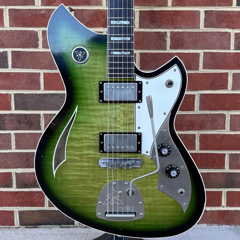 Novo Miris JHH Dealer LTD, Cat's Eye Burst, Flame Maple Top, Swamp Ash Body, Lollar Low Wind Imperial Pickups, Novo Deluxe Gig Bag image 1
