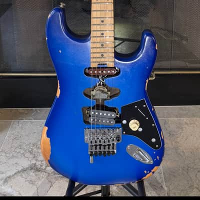 EVH Frankenstein Relic 2024 - Blueburst 3 Way Switch & Functioning Neck Pickup image 14