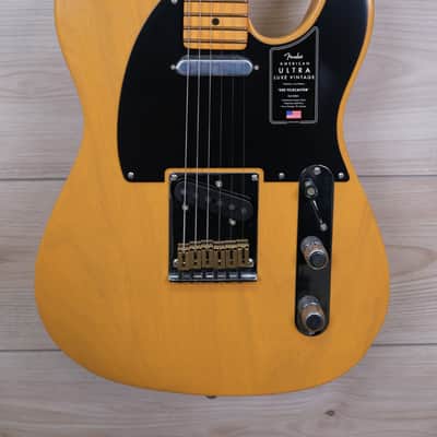 Fender American Ultra Luxe Vintage '50s Telecaster Electric Guitar, Butterscotch Blonde #8788 image 1
