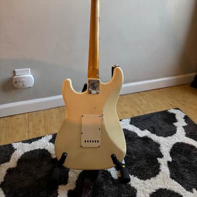 Mario Martin Stratocaster Style 2017 - Relic’d Olympic White image 5