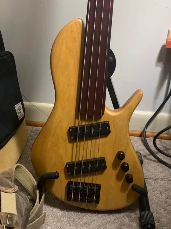 Tom Clement Singlecut 2011 Natural Custom Electric Bass Guitar image 1