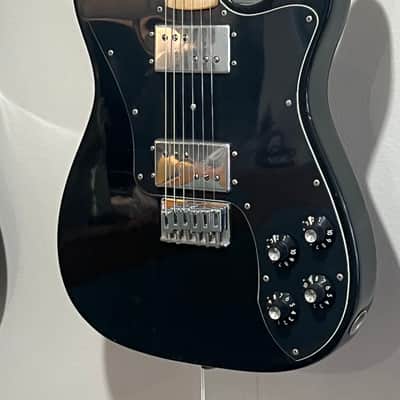 Vintage 1973 Fender Telecaster Deluxe w/Seth Lover(Early Gibson PAF Designer) CuNiFe Wide Range Humbuckers, Black/Ebony Finish~Fresh Pro Setup~w OHSC~NEW REDUCED PRICE! image 4