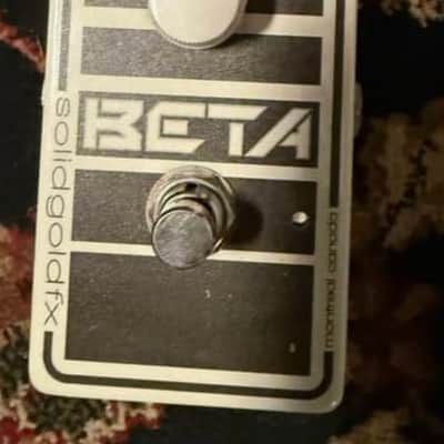 SolidGoldFX Beta Superdrive V2 Bass Overdrive Pedal - Black and Blue image 1