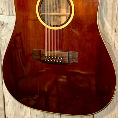 Rare 1978 Daion THE '78 Heritage 12-String Made in, Mahogany Stain Gloss Finish Slotted Headstock , Pro Setup Hard Shell Case image 1