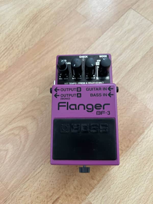 Boss BF-3 Flanger (Dark Gray Label) 2002 - Present - Purple image 1