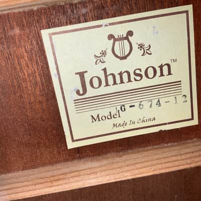 Johnson G-674 Left-Handed 12-String Acoustic Guitar image 9