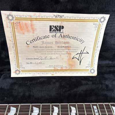 ESP Truckster James Hetfield Signature 2010 - 2016 - Black Satin image 5