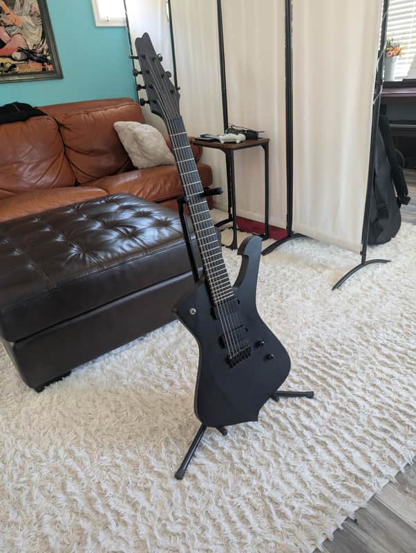Ibanez ICTB721-BKF Iceman Iron Label 2021 - Present - Black Flat image 1