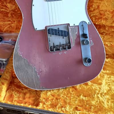 Fender  Dale Wilson masterbuilt Custom shop telecaster 60 custom 2019 - Relic burgundy mist metallic image 10