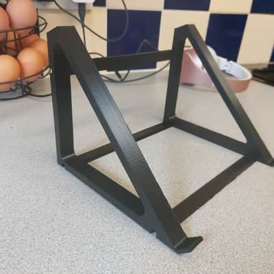 Large 45° Desktop Studio Stand for Tabletop Synth Drum Machine Mixer w/ Triple Strut Braces image 2
