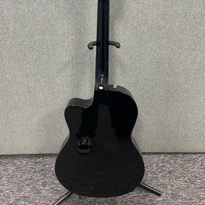Fender CN-140SCE Classical Nylon String Acoustic-Electric Guitar - Gloss Black image 4