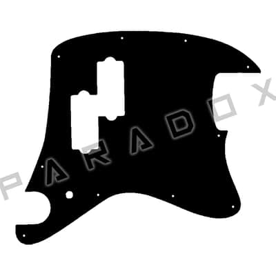 Custom Pickguard For 2010 Ibanez TMB100-WNF Talman 4 String Bass - Solid Black Thin .060"