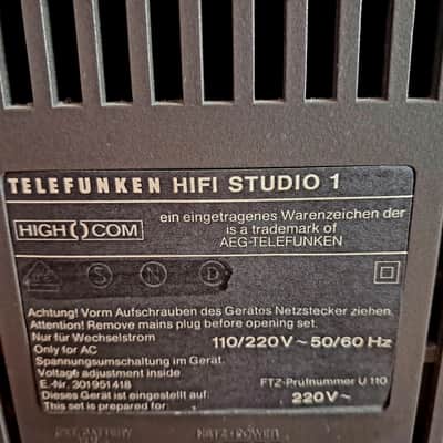 Telefunken HiFi Studio 1 Vintage Boombox Cassette & Radio Player – Fully Working, Retro Collectible, Manual Included Tested image 6