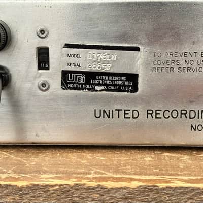 Urei Universal Audio 1176LN Rev. F Limiting Amplifier 1970s - Black Face 1176. image 12